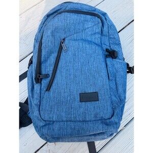 Mancro Blue 17” Laptop Backpack Travel Bookbag College School Bag USB Port
